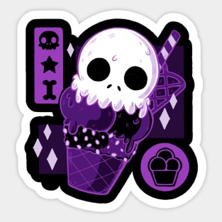 Skull Cream Sticker